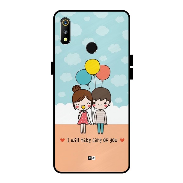 Promise To Care Metal Back Case for Realme 3i