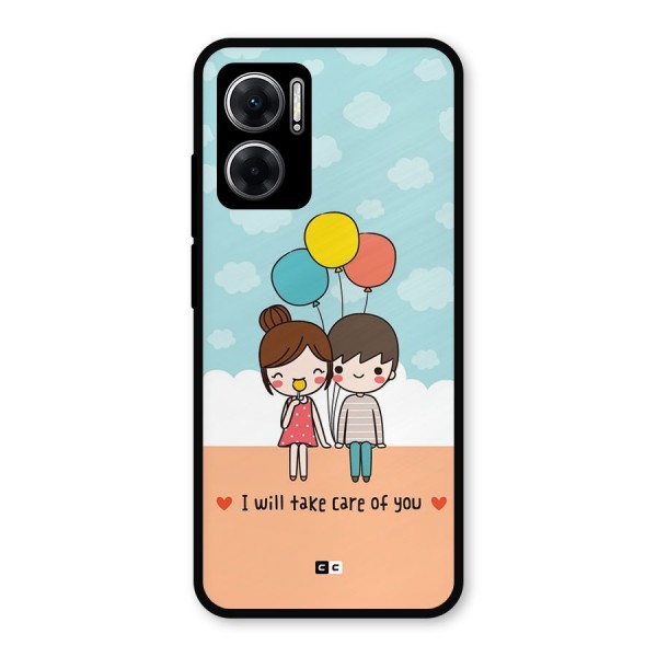 Promise To Care Metal Back Case for Redmi 11 Prime 5G