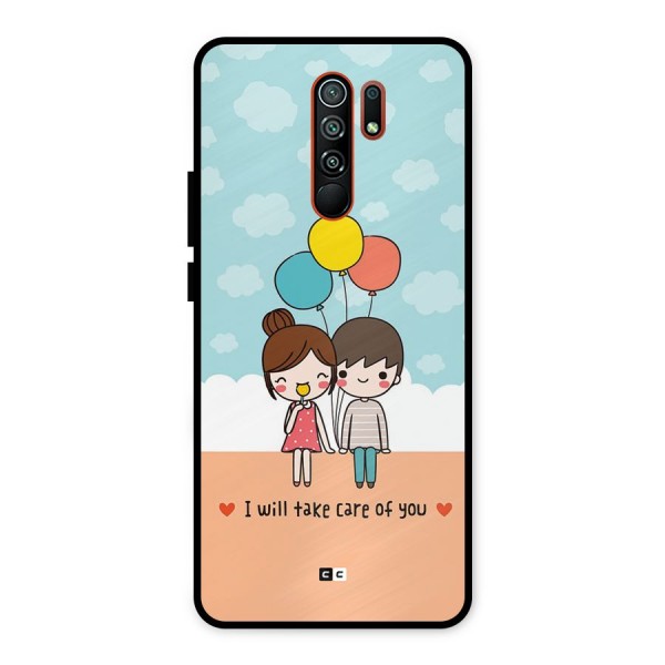 Promise To Care Metal Back Case for Redmi 9 Prime