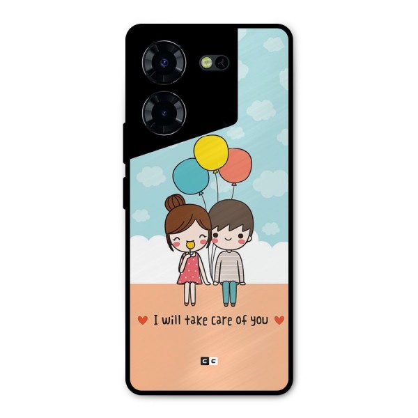Promise To Care Metal Back Case for Tecno Pova 5 Pro 5G