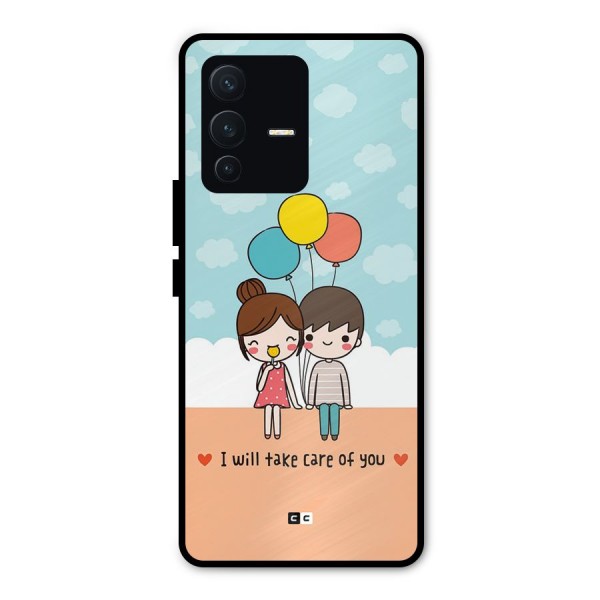Promise To Care Metal Back Case for Vivo V23 Pro