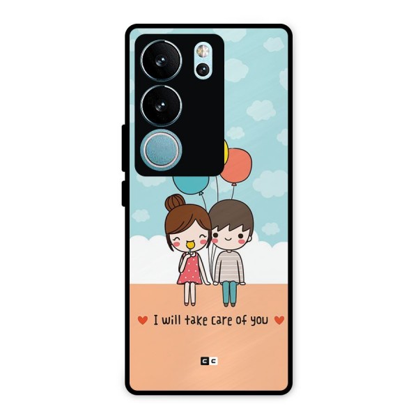 Promise To Care Metal Back Case for Vivo V29