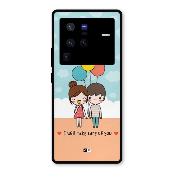 Promise To Care Metal Back Case for Vivo X80 Pro