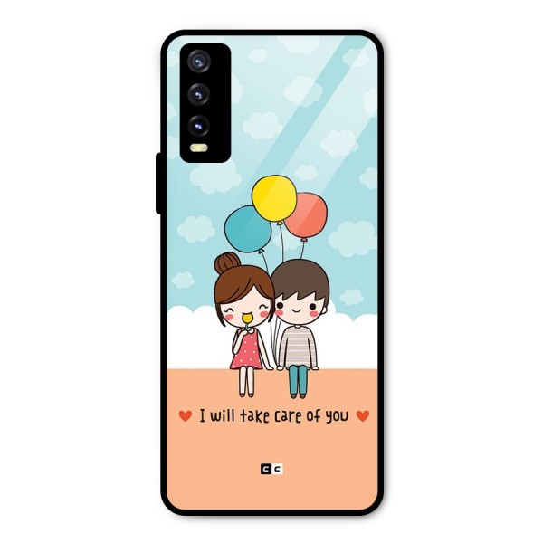 Promise To Care Metal Back Case for Vivo Y20i