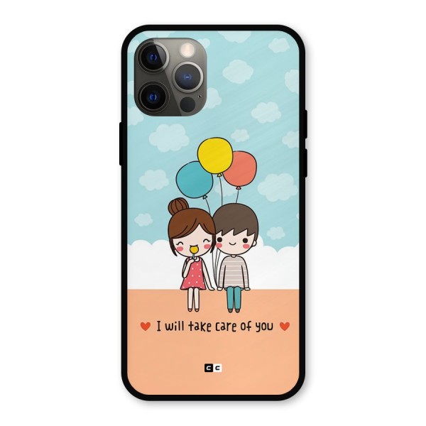 Promise To Care Metal Back Case for iPhone 12 Pro