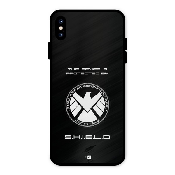 Protected Device Metal Back Case for iPhone XS Max