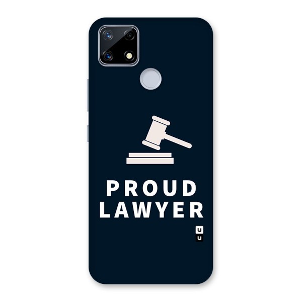 Proud Lawyer Glass Back Case for Realme Narzo 20