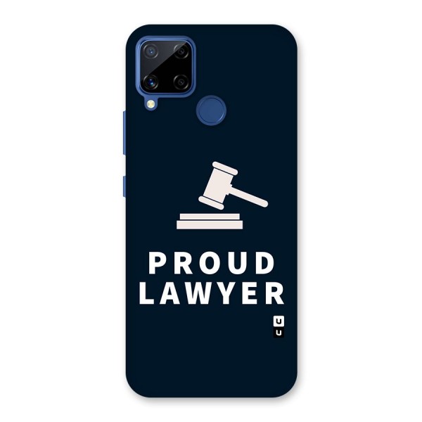 Proud Lawyer Glass Back Case for Realme Narzo 30A