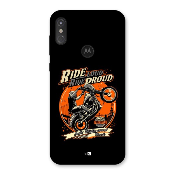 Proud Rider Back Case for Motorola One Power
