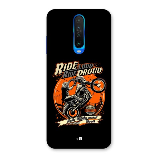 Proud Rider Back Case for Poco X2