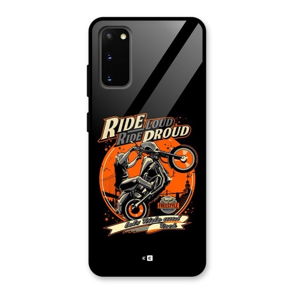 Proud Rider Glass Back Case for Galaxy S20