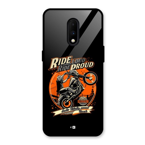 Proud Rider Glass Back Case for OnePlus 7