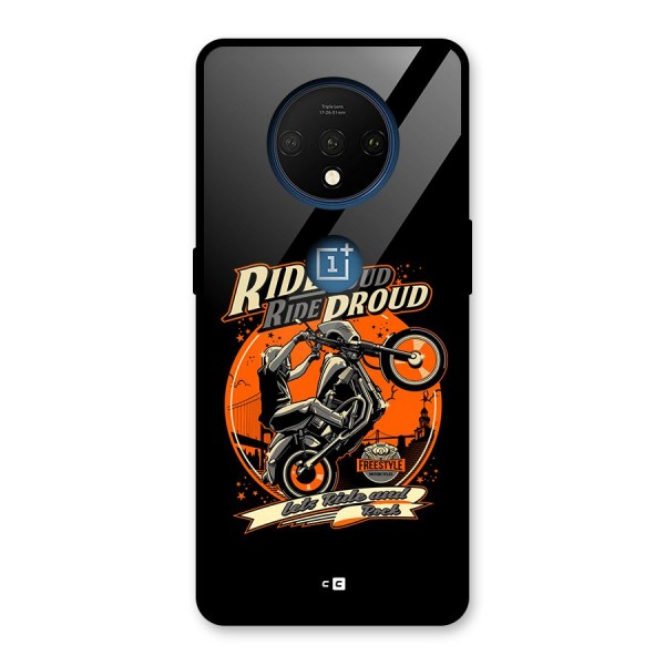 Proud Rider Glass Back Case for OnePlus 7T