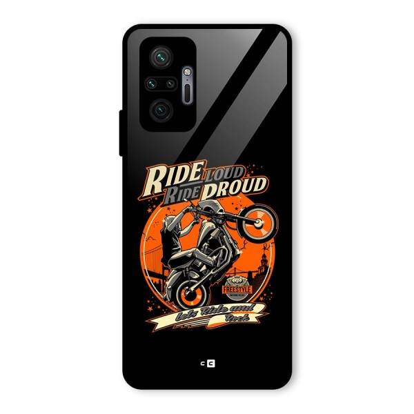 Proud Rider Glass Back Case for Redmi Note 10 Pro Max