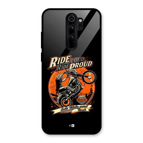 Proud Rider Glass Back Case for Redmi Note 8 Pro