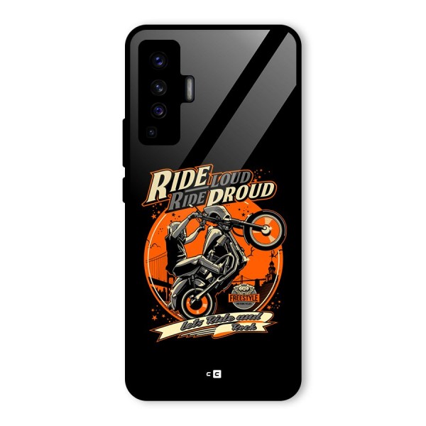 Proud Rider Glass Back Case for Vivo X50