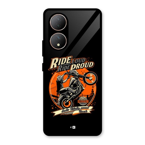 Proud Rider Glass Back Case for Vivo Y100A