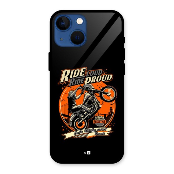 Proud Rider Glass Back Case for iPhone 13 Mini