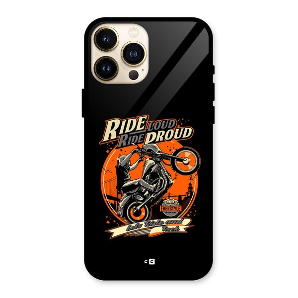 Proud Rider Glass Back Case for iPhone 13 Pro Max
