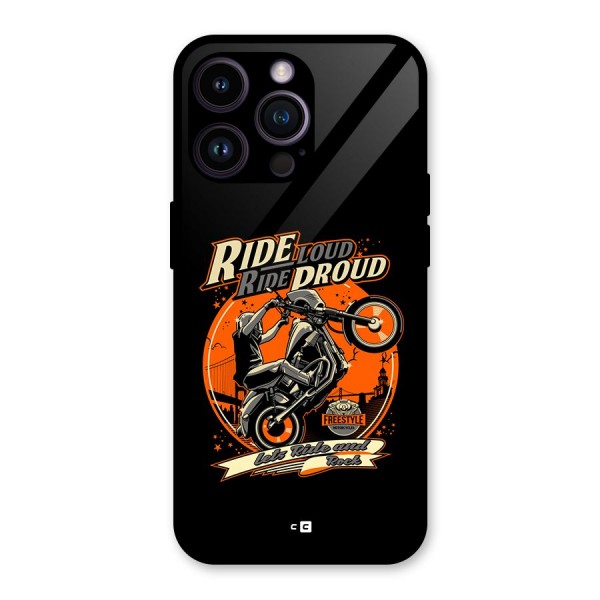 Proud Rider Glass Back Case for iPhone 14 Pro Max