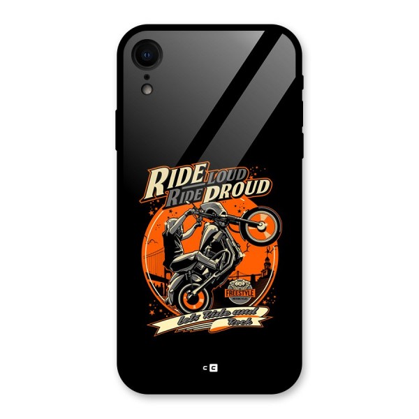 Proud Rider Glass Back Case for iPhone XR