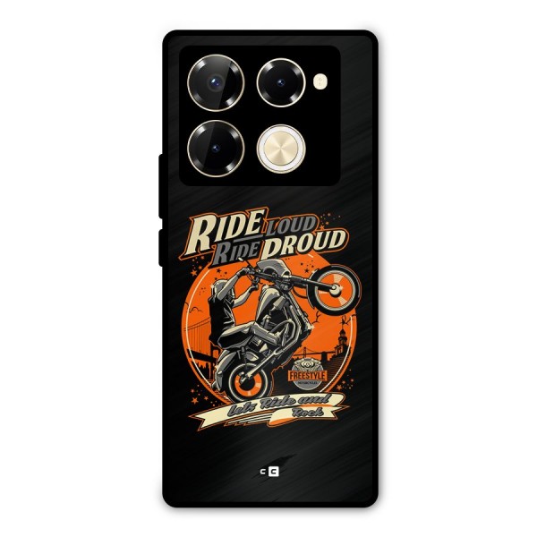 Proud Rider Metal Back Case for Infinix Note 40 Pro Plus