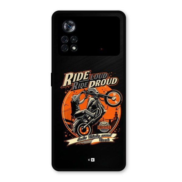 Proud Rider Metal Back Case for Poco X4 Pro 5G