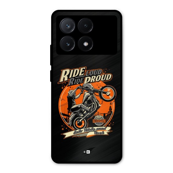 Proud Rider Metal Back Case for Poco X6 Pro
