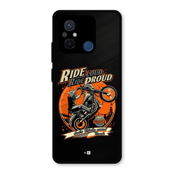 Proud Rider Metal Back Case for Redmi 12C