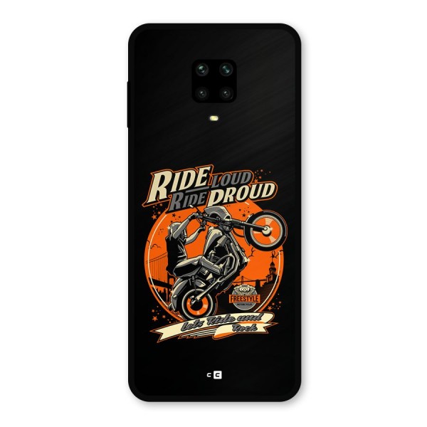 Proud Rider Metal Back Case for Redmi Note 9 Pro Max