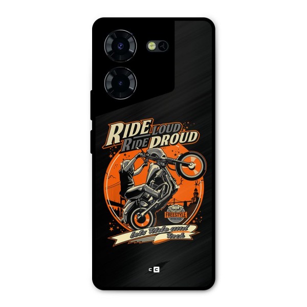 Proud Rider Metal Back Case for Tecno Pova 5 Pro 5G