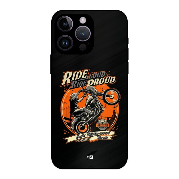 Proud Rider Metal Back Case for iPhone 14 Pro Max