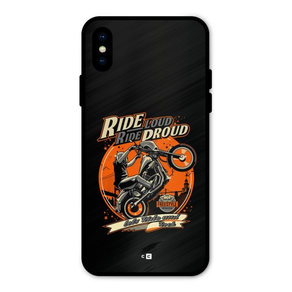 Proud Rider Metal Back Case for iPhone X