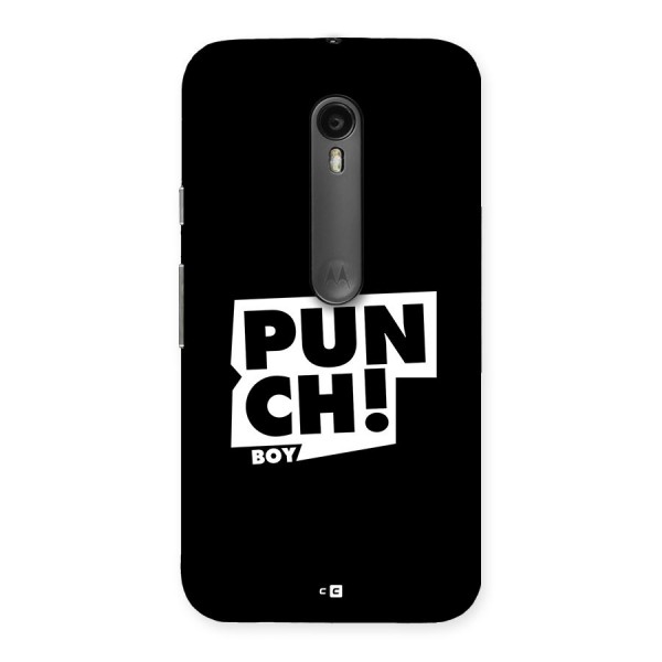 Punch Boy Back Case for Moto G3