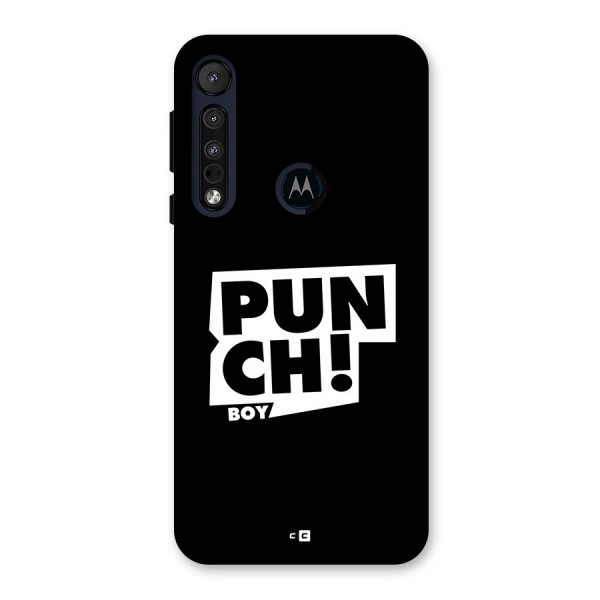 Punch Boy Back Case for Motorola One Macro