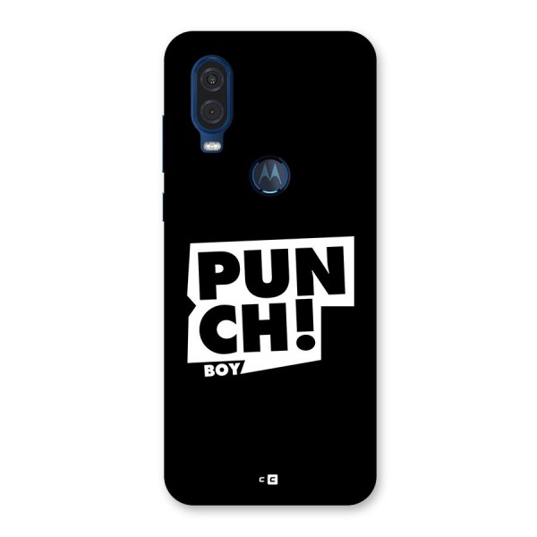 Punch Boy Back Case for Motorola One Vision