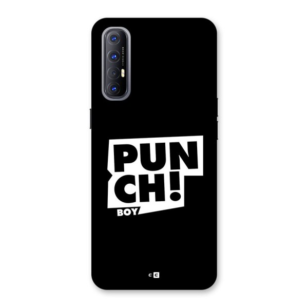 Punch Boy Back Case for Oppo Reno3 Pro