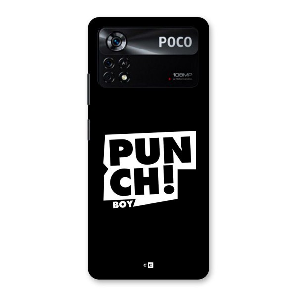 Punch Boy Back Case for Poco X4 Pro 5G