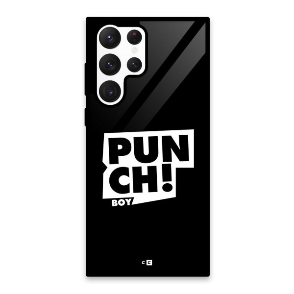 Punch Boy Glass Back Case for Galaxy S22 Ultra 5G