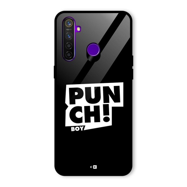 Punch Boy Glass Back Case for Realme 5 Pro