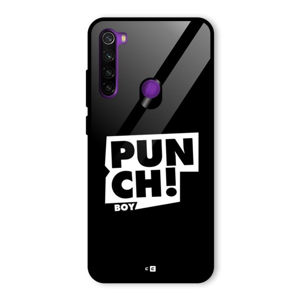 Punch Boy Glass Back Case for Redmi Note 8