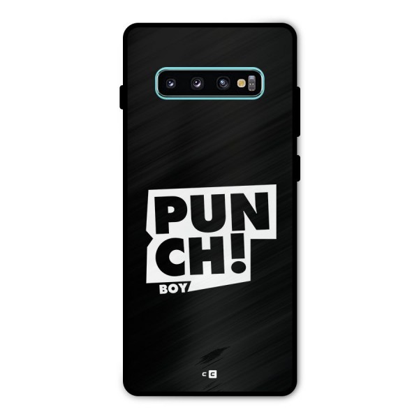 Punch Boy Metal Back Case for Galaxy S10 Plus