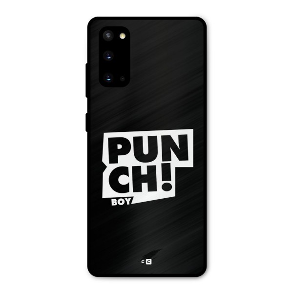 Punch Boy Metal Back Case for Galaxy S20