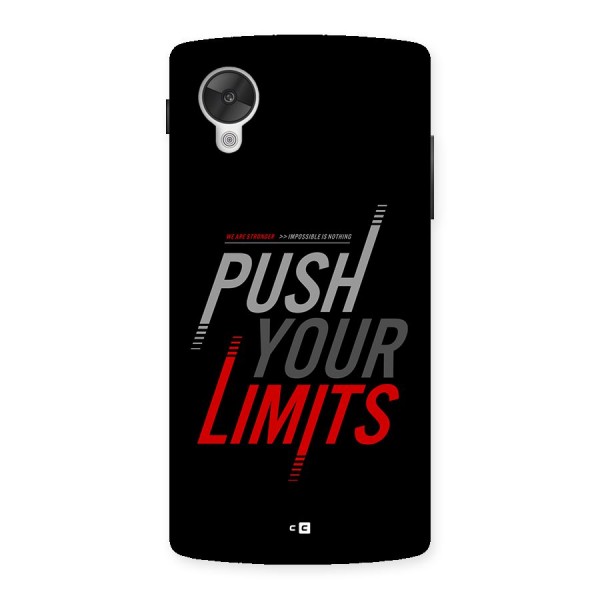 Push Your Limits Back Case for Google Nexus 5