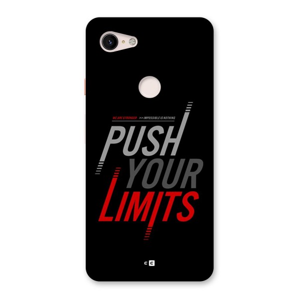 Push Your Limits Back Case for Google Pixel 3 XL