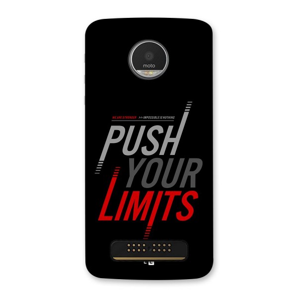 Push Your Limits Back Case for Moto Z Play
