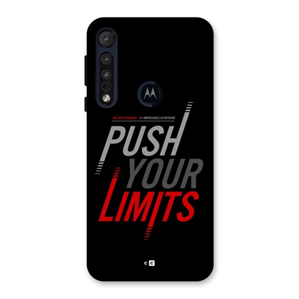 Push Your Limits Back Case for Motorola One Macro