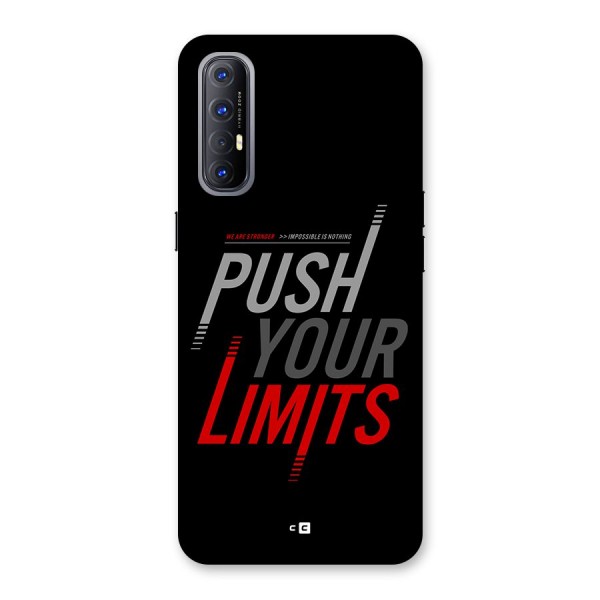 Push Your Limits Back Case for Oppo Reno3 Pro