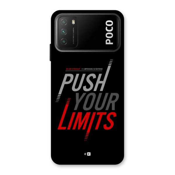 Push Your Limits Back Case for Poco M3