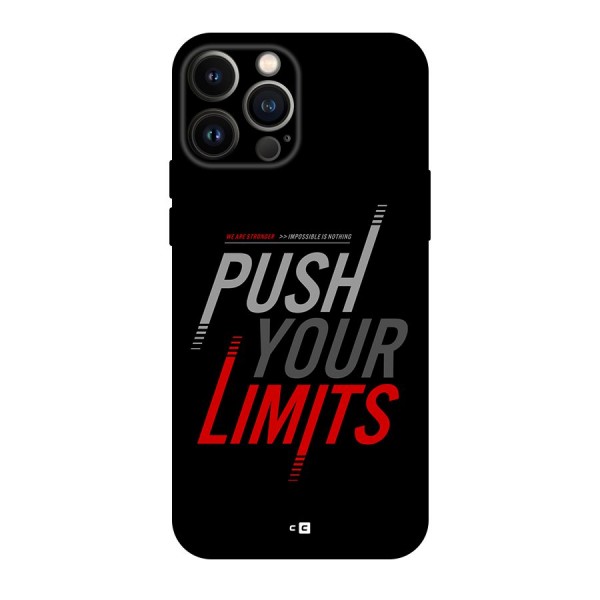 Push Your Limits Back Case for iPhone 13 Pro Max
